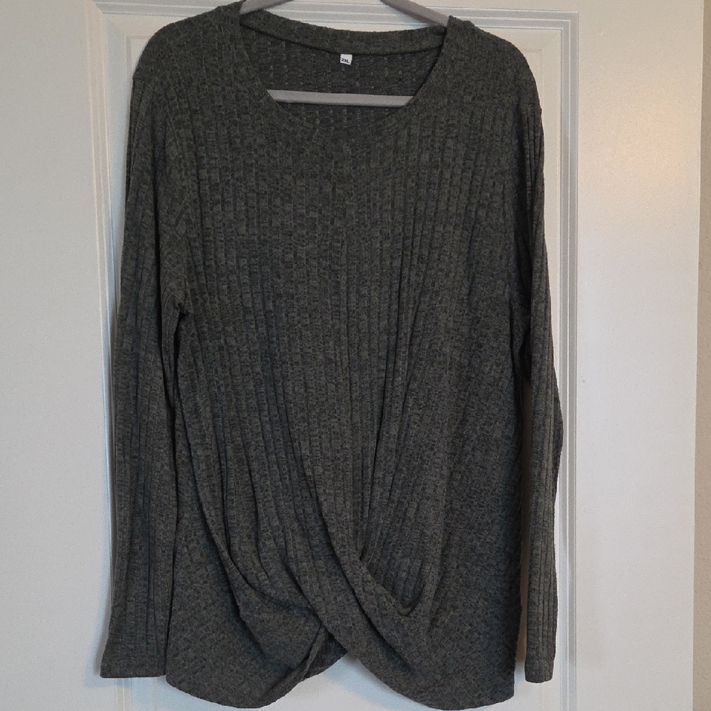 Women's Ribbed Long Sleeve Top